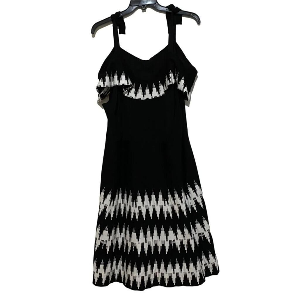 Lane Bryant NWT Off the Shoulder Sweater Dress Size 22/24 Black/White
